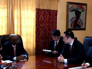 モイーズ大統領表敬2