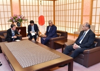 太平洋諸島諸国国連常駐代表による茂木外務大臣表敬2
