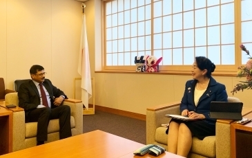 ヴァルマ駐日インド大使による尾身外務大臣政務官表敬(挨拶)
