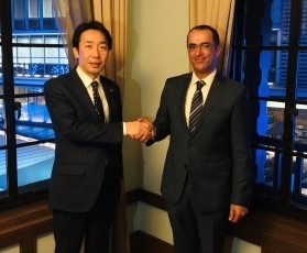 中山外務大臣政務官とジャナティ・モロッコ食品衛生規制庁長官との夕食会