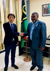 レンゴン気候変動適応・気象・地質災害・環境・エネルギー相への表敬