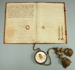 (画像5)大日本国西班牙国条約書(修好通商航海条約) スペイン側批准書