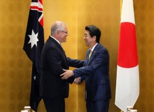 (写真1)日豪首脳会談1(写真提供:内閣広報室)