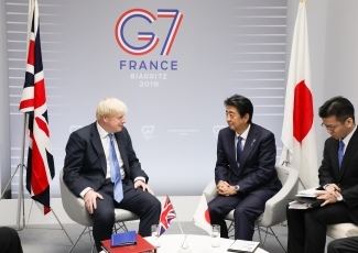 (写真2)日英首脳会談(写真提供:内閣広報室)2