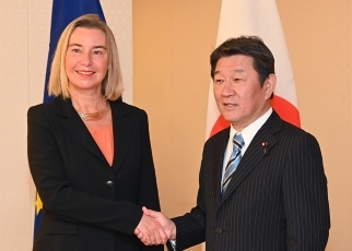 茂木外務大臣とモゲリーニ欧州連合(EU)外務・安全保障政策上級代表兼欧州委員会副委員長との会談(会談)