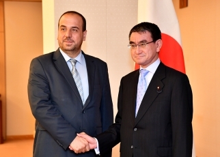 ハリーリ・シリア交渉委員会委員長による河野外務大臣表敬1