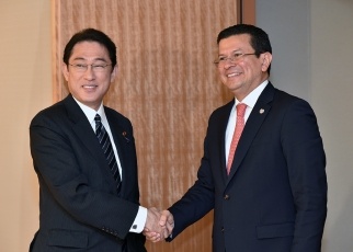 日・エルサルバドル外相会談1