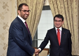 ジャーベル・アラブ首長国連邦国務大臣による河野外務大臣表敬1