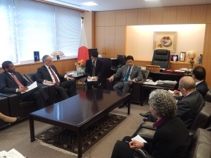 国際原子力機関理事等による木原外務副大臣表敬2