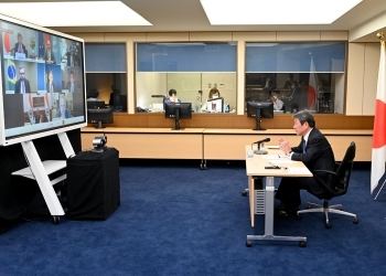 （写真1）安保理改革に関するG4外相会合の様子