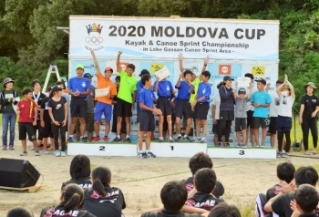 (写真3)西川町で開催した「2020モルドバカップカヌー大会」