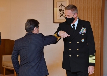デービッドソン米インド太平洋軍司令官による茂木外務大臣表敬1