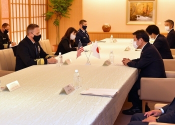デービッドソン米インド太平洋軍司令官による茂木外務大臣表敬3