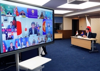 第28回ASEAN地域フォーラム(ARF)閣僚会合の様子(会議室内の様子)