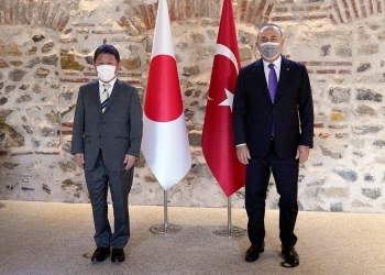 茂木外務大臣とメヴリュット・チャヴシュオール・トルコ外務大臣