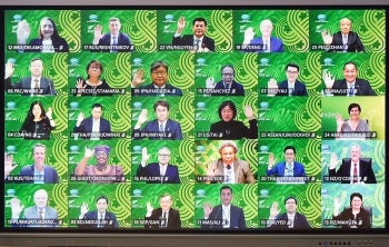 APEC閣僚会議の参加者の様子