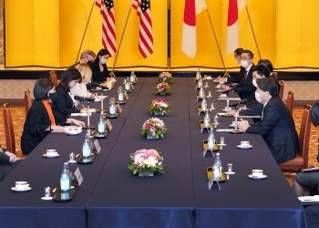 林外務大臣とタイ米国通商代表との会談の様子