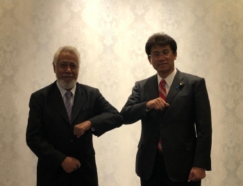 三宅外務大臣政務官のカイ・ララ・シャナナ・グスマン東ティモール民主共和国再建国民会議党首との懇談2
