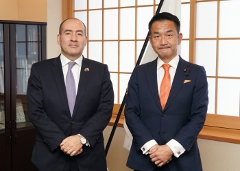 パルド駐日コロンビア大使による小田原外務副大臣表敬1
