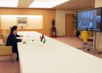 テレビ会談の様子