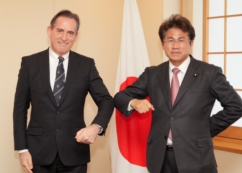 表敬前の様子