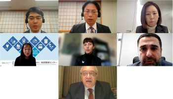 セッション3における、各パネリストの様子(モニター画面)