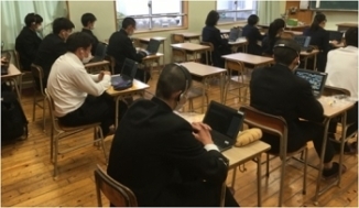 (写真2)オンライン(リモート)講座の教室の様子