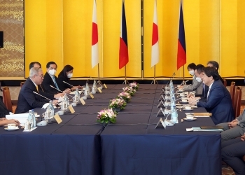 日・フィリピン外相会談の様子