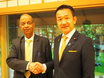 カレ国連事務次長と小田原副大臣