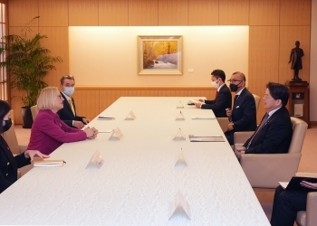スペハー国連平和構築支援担当事務次長補による林外務大臣表敬