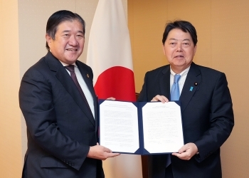 安永経団連日本ブラジル経済委員会委員長と林外務大臣