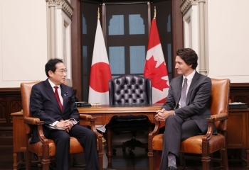 日加首脳会談 （写真提供：内閣広報室）