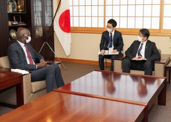 山田外務副大臣とカーン・モーリタニア・イスラム共和国経済・生産部門促進大臣との会談