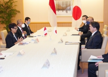 日・インドネシア閣僚級戦略対話が行われている様子