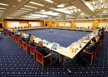 欧州大使会議が行われている会場全体の様子