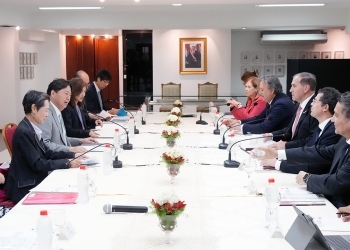 日パラグアイ外相会談の様子