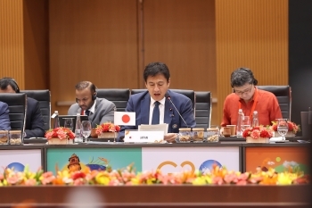 G20開発大臣会合に出席している様子