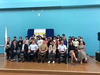 日米学生たち、および本プロジェクト関係者による、集合写真