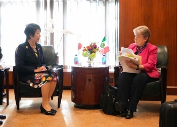 日・メキシコ外相会談の様子