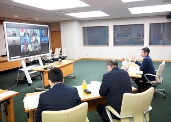 第1回G7貿易大臣会合(オンライン)の様子