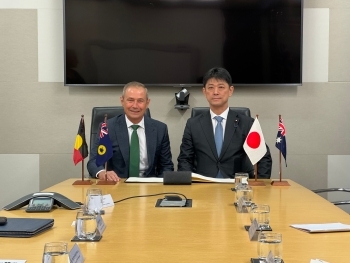 高村外務大臣政務官とクック・オーストラリア連邦西オーストラリア州首相の会談