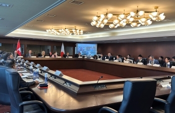 (写真)第16回日・カナダ科学技術協力合同委員会共同プレスリリース