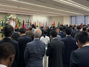 アフリカデー・レセプションの会場の様子