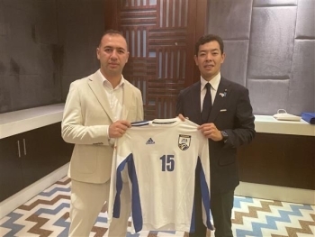 ジュラゾダ・タジキスタンサッカー連盟副会長との会談