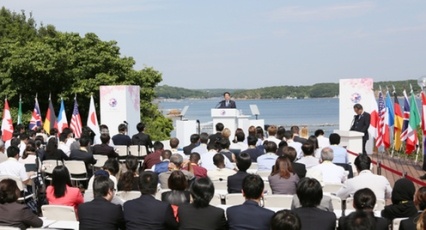 (議長国会見の光景)
