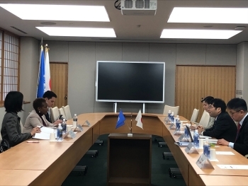 第2回日・OCHA政策協議の会場の様子