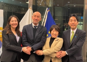 レセプションでの集合写真