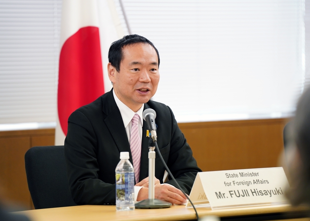 藤井副大臣による発言の様子