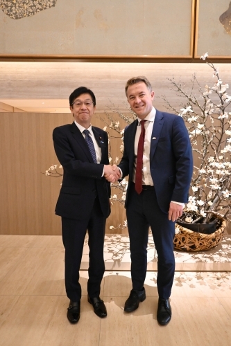 松本外務大臣政務官とクラーヴィーク・ノルウェー王国外務副大臣