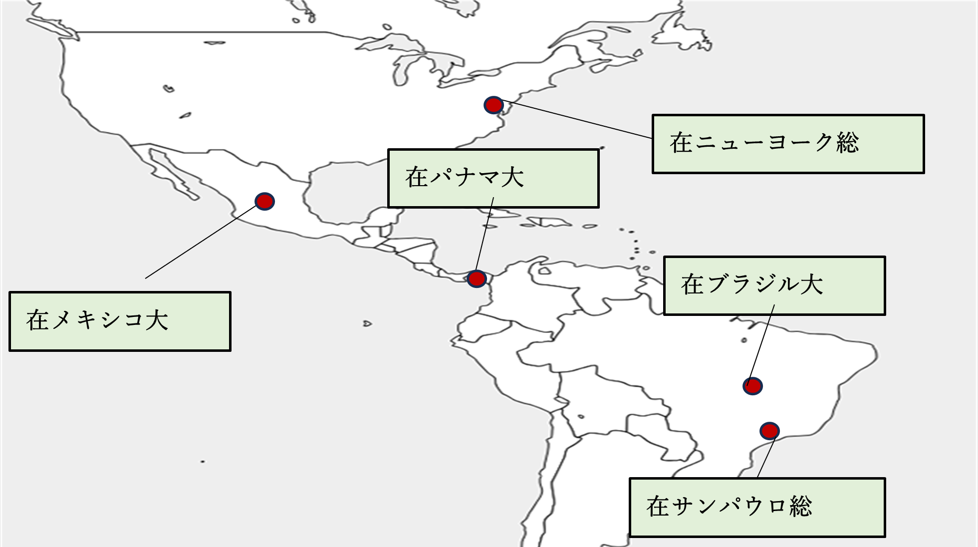 アフリカ市場の地図